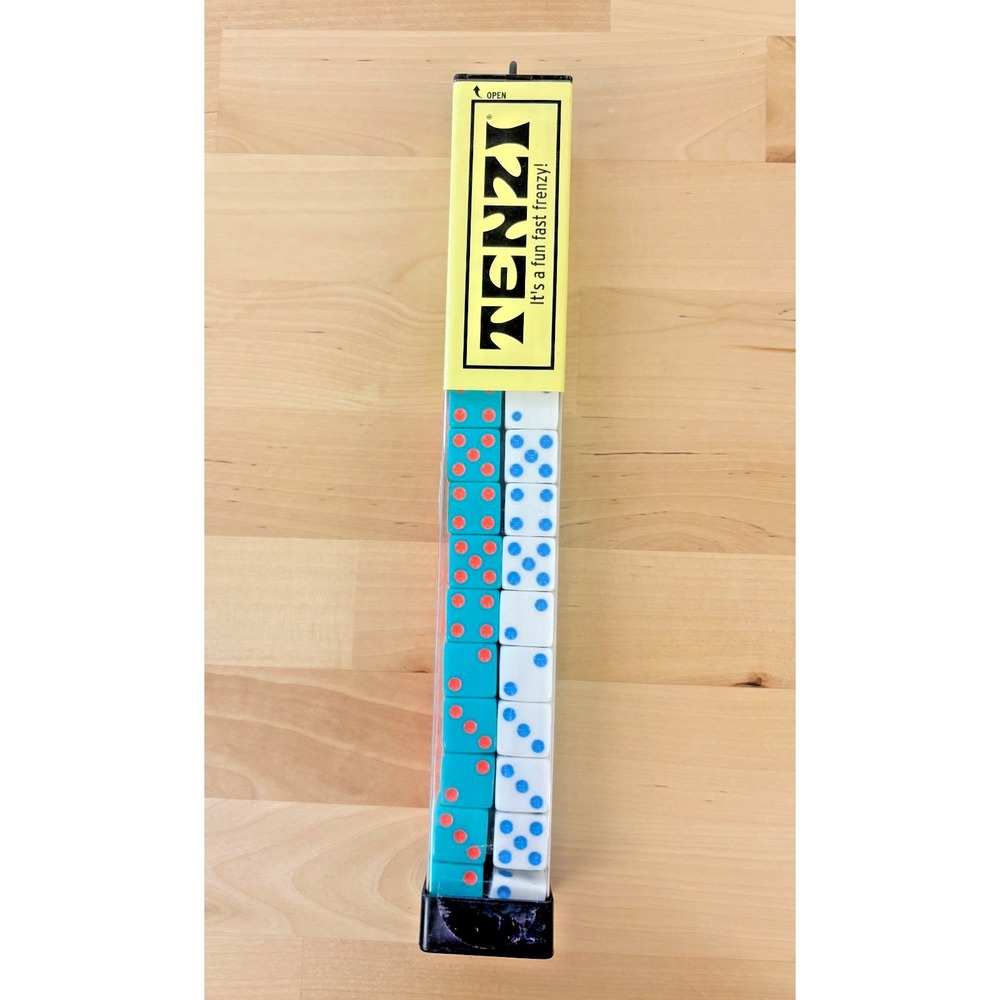 TENZI Dice Game 4 Colors Orange Teal White Green Fast Frenzy Family Fun Set NEW
